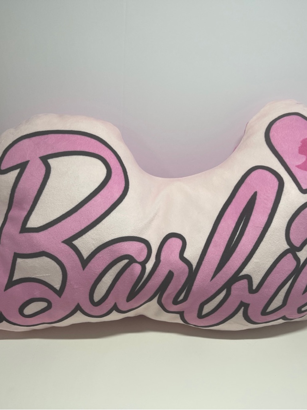 Barbie Pink Script Logo Neck Pillow